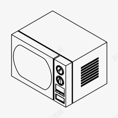 微波炉微波炉电器厨师图标图标