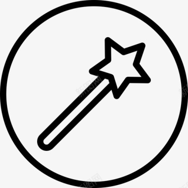 果汁插图魔杖绘图插图图标图标