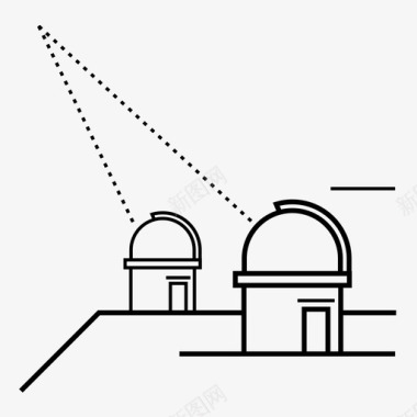 太空观测天文发现图标图标