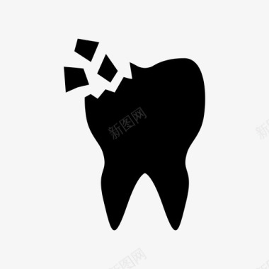 裂牙洞牙图标图标