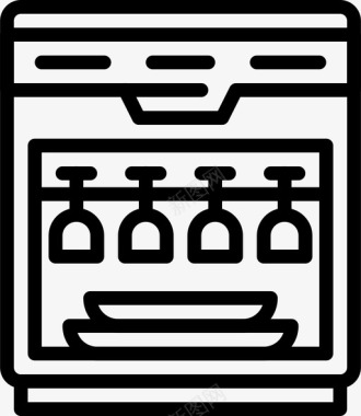 装饰洗碗机家用电器家具图标图标