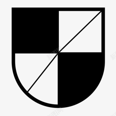 保护中世纪盾牌战斗保护图标图标