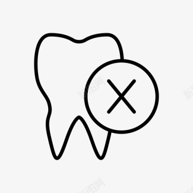 坏牙蛀牙牙图标图标