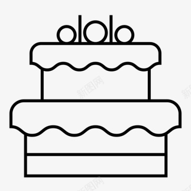派对蛋糕蛋糕派对图标图标