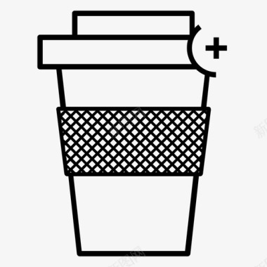 加咖啡饮料杯子图标图标