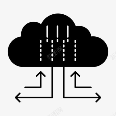 云计算海报存储云计算图标图标