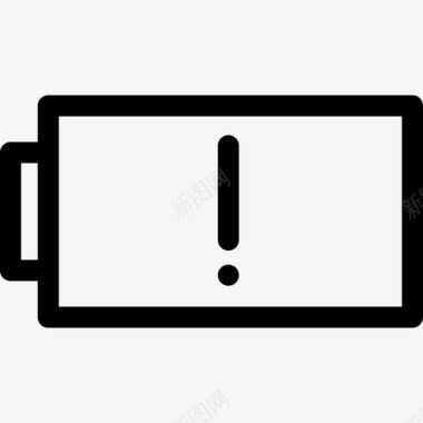 低电量空电池警告图标图标