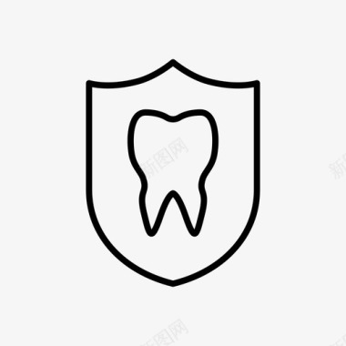 牙齿保护牙科牙医图标图标