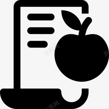 饮食计划苹果水果图标图标