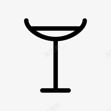 鸡尾酒杯酒精香槟碟图标图标