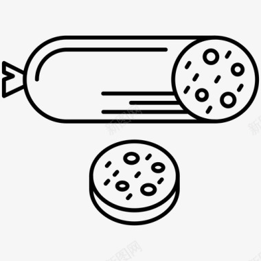 香肠肉猪肉图标图标