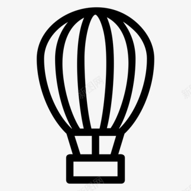 空中气球娱乐开发图标图标
