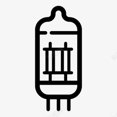 复古淘宝真空管电子收音机图标图标