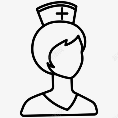 医院护士站护士急救医疗图标图标