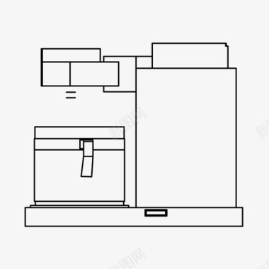 家电清洗对比咖啡机早餐咖啡图标图标