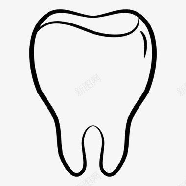 小牙齿牙齿臼齿人体器官图标图标