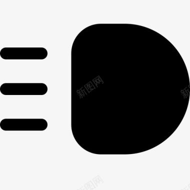 辉光远光灯辉光灯前照灯图标图标