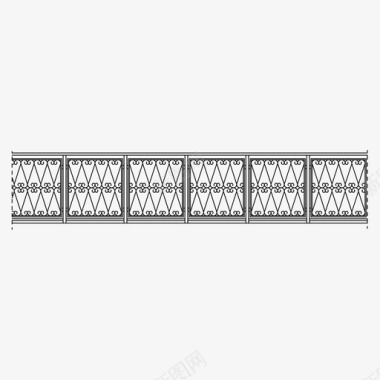 装饰图案脑子栏杆阳台栅栏图标图标