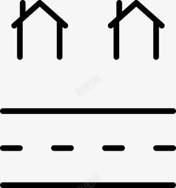 住宅小区房屋图标图标