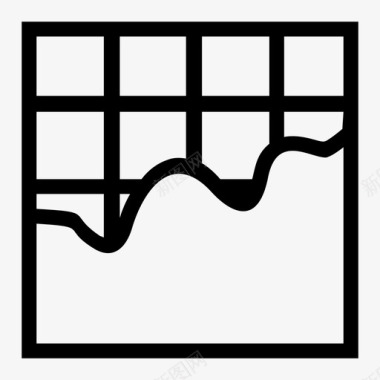 底气表面图表面积图图标图标