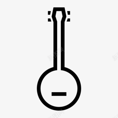 班卓琴管弦乐器乐器图标图标