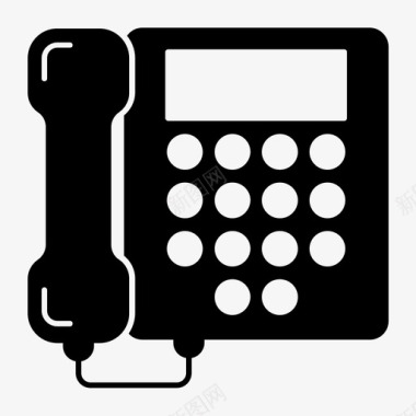 有限座机电话商务通讯图标图标