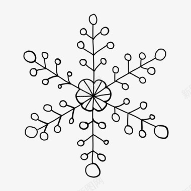 下雪雪花圣诞节寒冷图标图标