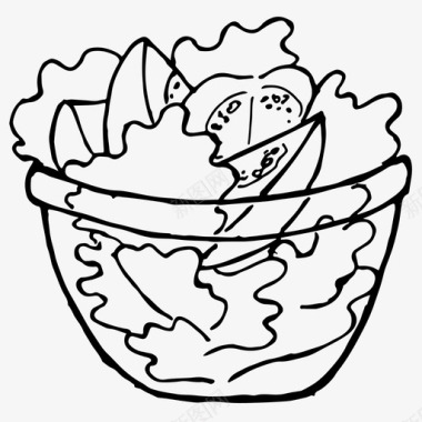 沙拉碗实拍沙拉烹饪食物图标图标
