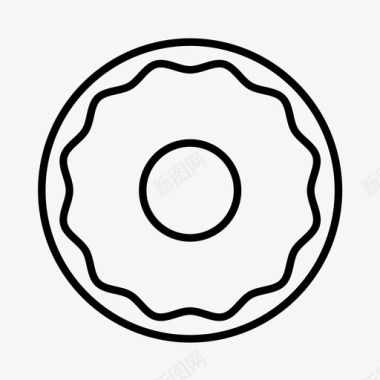 百吉饼面包房甜点图标图标