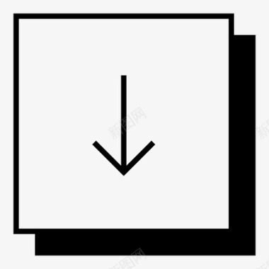 展开箭头向下箭头底部方框图标图标