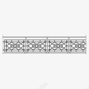 栏杆阳台栅栏图标图标