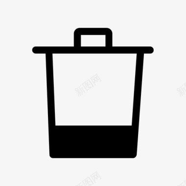 箱子垃圾桶垃圾箱箱子图标图标