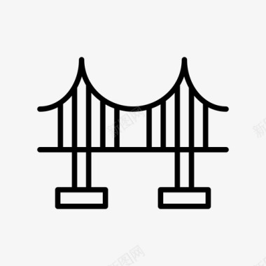 桥梁金门建筑桥梁图标图标