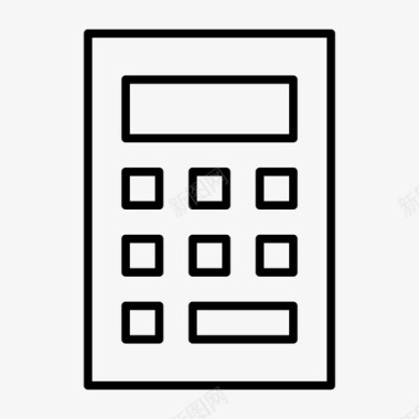 数学图标计算器金融数学图标图标