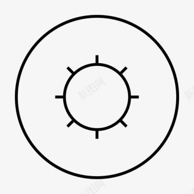 阳光鲜橙阳光炎热基本图标2图标
