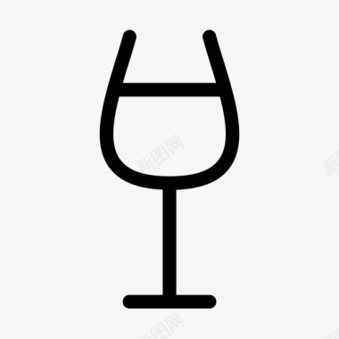 红酒杯酒饮料图标图标