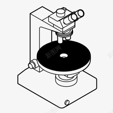 显微镜免抠素材显微镜化学调查图标图标