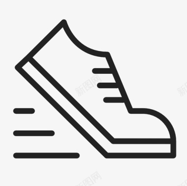 跑步赛跑运动鞋图标图标