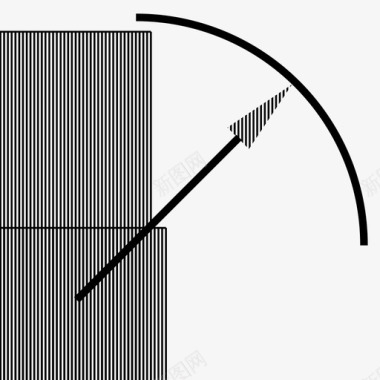 径向尺寸建筑平面图图标图标