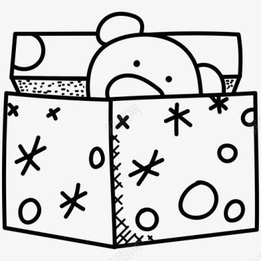 礼品盒庆祝活动聚会图标图标