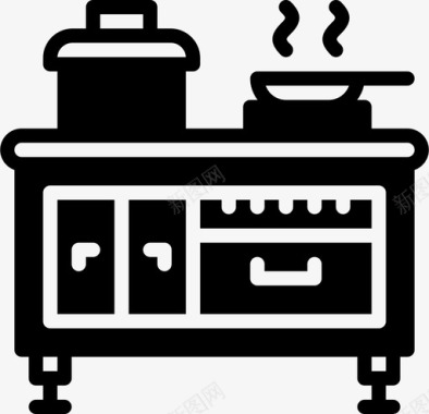 厨房装饰菜厨房电器家具图标图标