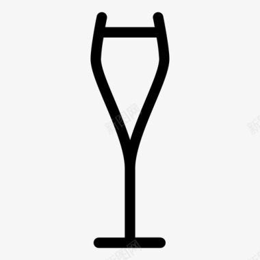 白葡萄酒杯法国葡萄酒图标图标