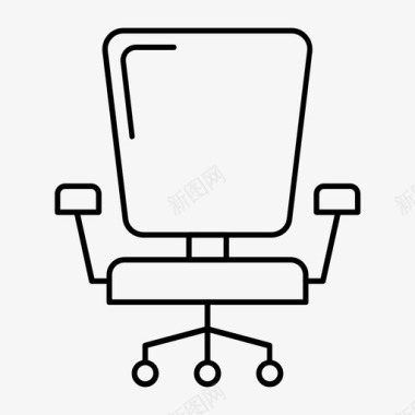 室内设计椅子商务家具图标图标
