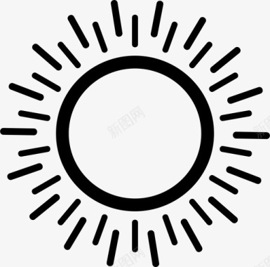 球体发散光太阳光球体图标图标