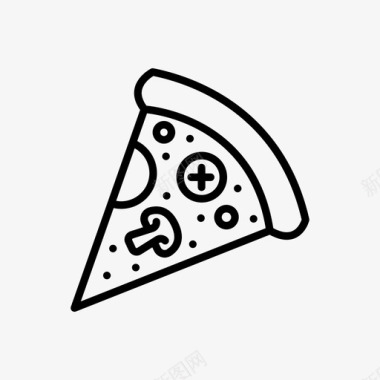 披萨食物营养图标图标