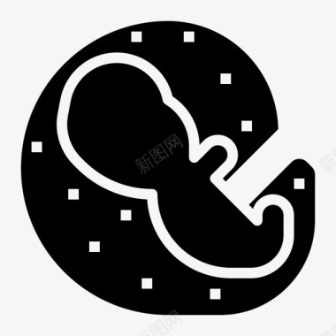 胚胎学胎儿生长图标图标