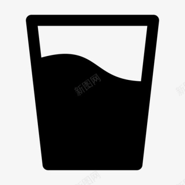 饮料玻璃杯苏打水图标图标
