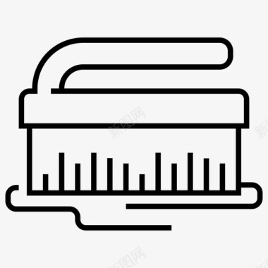 清洁标志擦洗刷清洁剂清洁刷图标图标