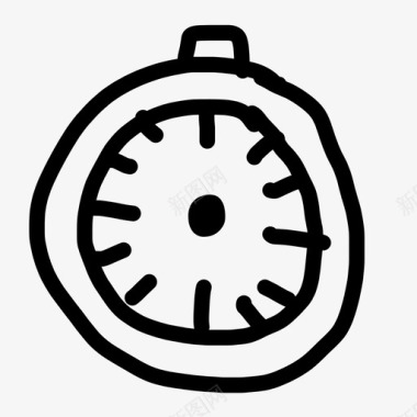 秒表手绘草图图标图标
