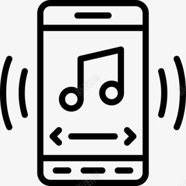 手机抖音应用音乐播放器应用程序交互图标图标